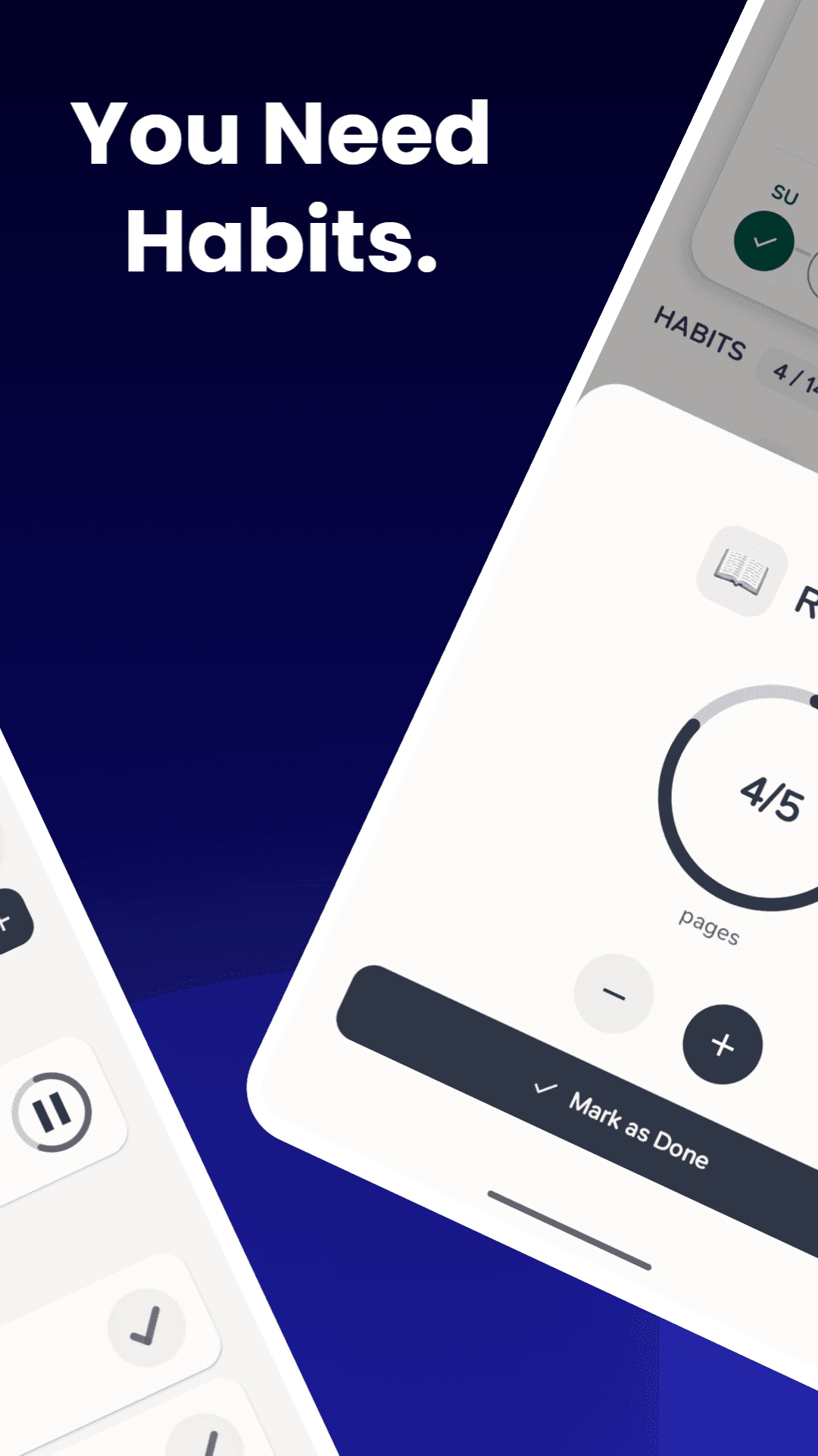 Habit detail and timer progress in Habit First