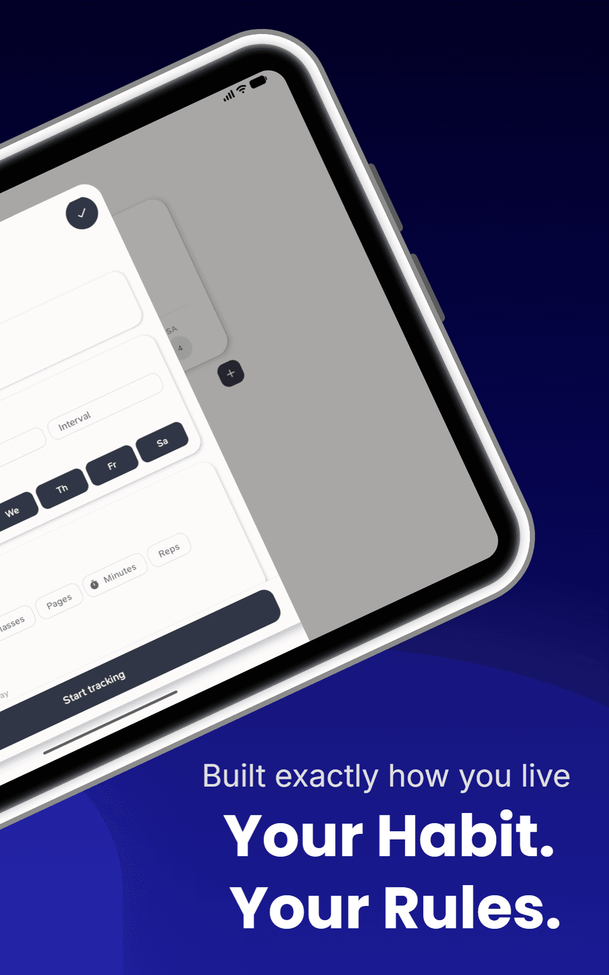 Cloud sync and distraction-free habit settings in Habit First
